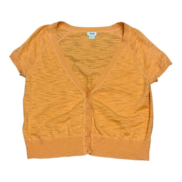 Mossimo Supply Co. Sweaters - Mossimo Sweater Womens 2XL Short Sleeve Button Cardigan Lightweight Knit